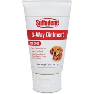 Dog Wound Care 3-Way Ointment, Relieves Pain & Prevents Infection For Dog 2 Oz